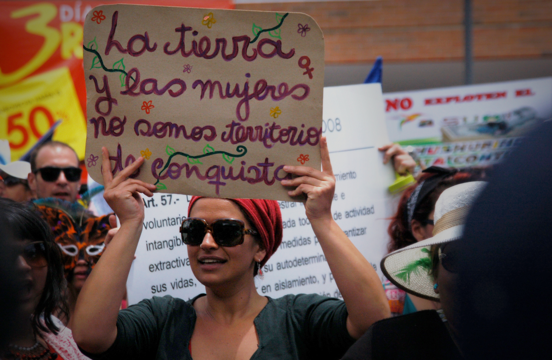 Manifestación en Quito, Ecuador, abril de 2014. (Autora: Miriam Gartor)