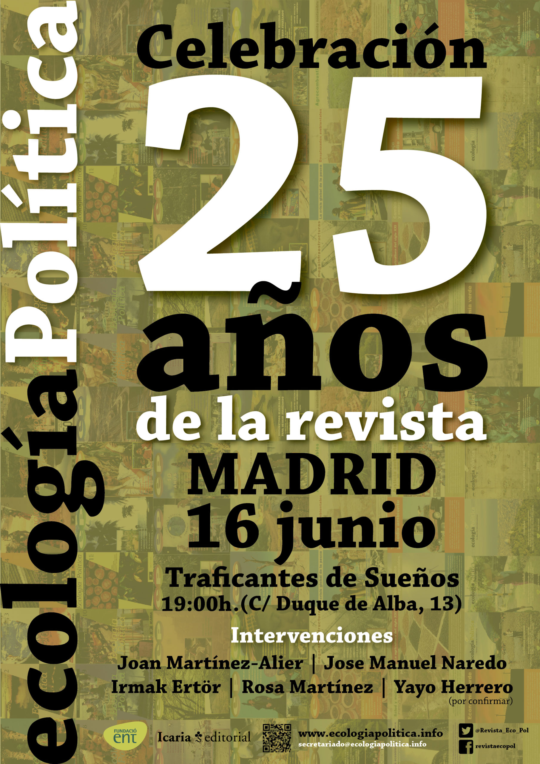 Madrid también celebrará los 25 años de Ecología Política