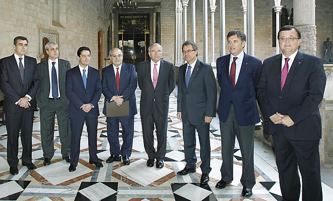 Presentación del proyecto BCN World en el Palacio de la Generalitat de Catalunyaa, en septiembre de 2012. (Fuente: Generalitat de Catalunya)